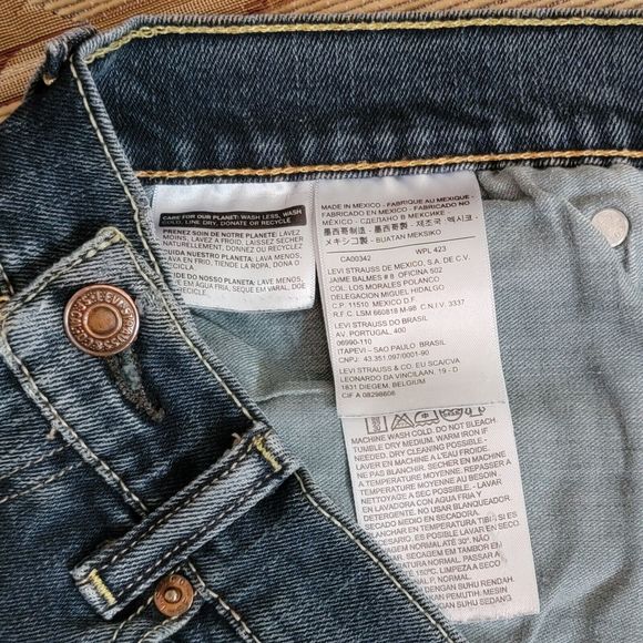 Levis Jeans Men 33x30* Blue 505 Regular Straight American Workwear Stretch Denim - Picture 12 of 14